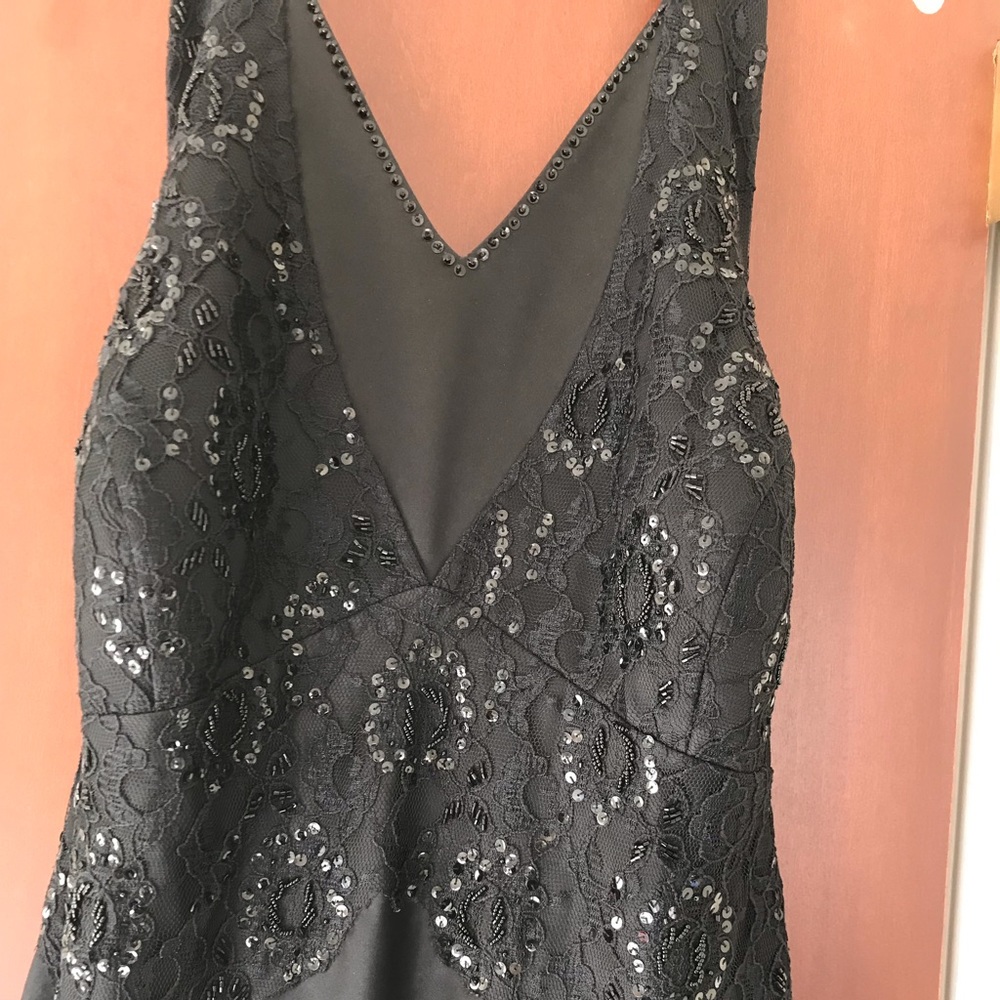 Black long dress with sequins